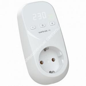 Реле напряжения розеточное PR white 16А с/з 120-280В Welrok 1