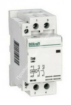 Контактор МК103-040А-230В-20 модульный DEKraft 18078 (6/60) 1