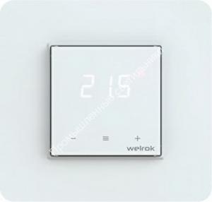 Терморегулятор сенсорный белый 16А 220В Welrok Lis 1