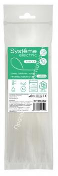 Хомут нейлоновый 4,8х370 белый (100) Systeme Electric 1