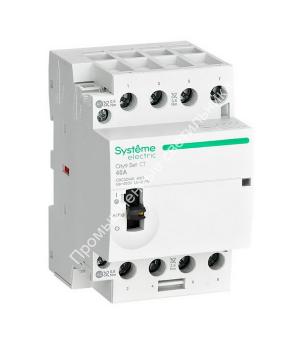 Контактор модульный City9 4Р/40А 2НО AC 400В-230В ручное управление C9C32440 1