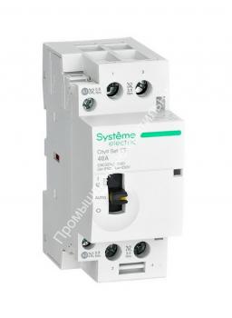 Контактор модульный City9 2Р/40А 2НО AC 230В ручное управление C9C32240 1