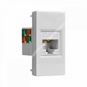 Розетка модульная W45 компьютерная K5E белая 45х22,5 Systeme Electric 1