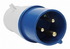 Вилка переносная Omnyx 023 2P+PE 32А 220В IP44 (10) 1