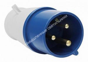 Вилка переносная Omnyx 023 2P+PE 32А 220В IP44 (10) 1