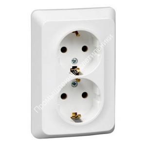Розетка 2СП Этюд з.к. PC16-107B (10) 1