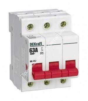 Выкл нагрузки ВН102-3P-063А DEKraft 17011 (4) 1